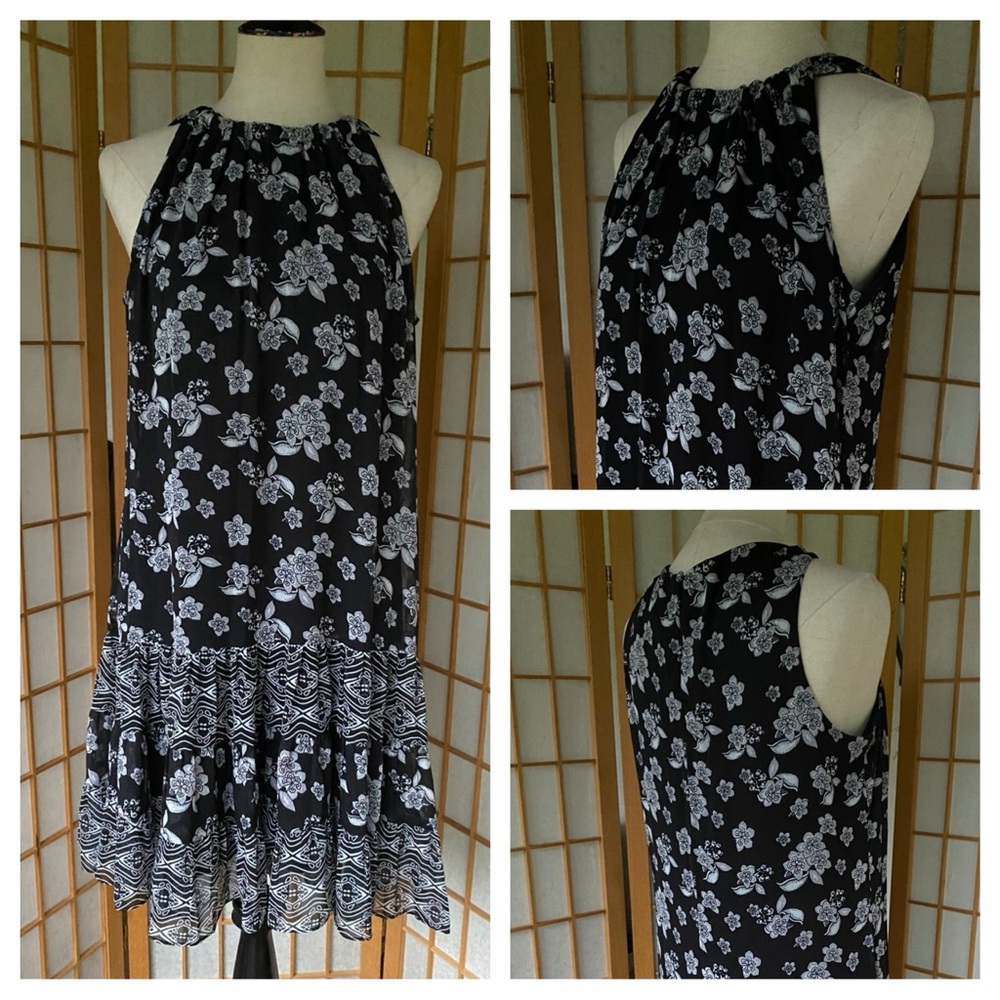 J.B.S. Floral Halter Midi Dress SZ 14
